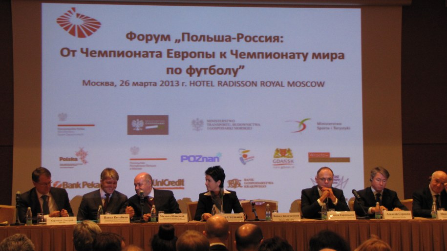 Polscy przedsiębiorcy chcieliby budować w Rosji przed mistrzostwami świata /Przemysław Marzec /RMF FM