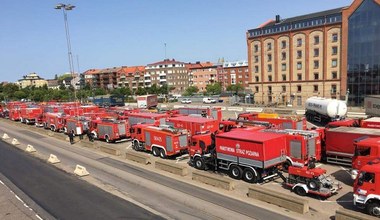 Polscy strażacy zostali przywitani przez Szwedów jak bohaterowie