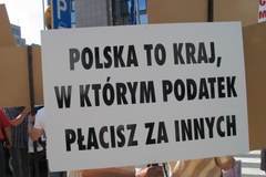 Polscy transportowcy protestowali w Brukseli