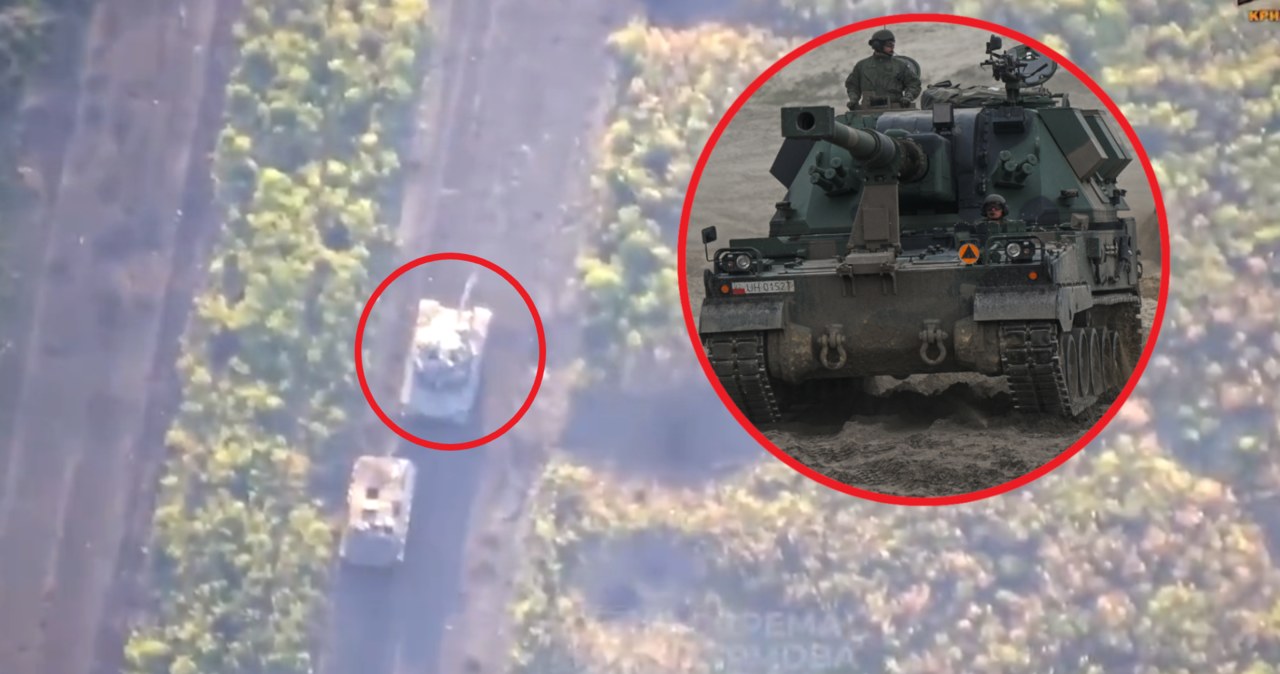 Polska armatohaubica niszczy rosyjskie czołgi na froncie w Ukrainie /@front_ukrainian /Twitter