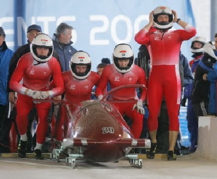 Polska czwórka bobslejowa /AFP