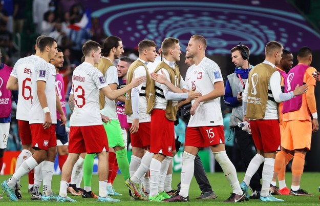 Polska drużyna po meczu z Francją /	ALI HAIDER /PAP/EPA