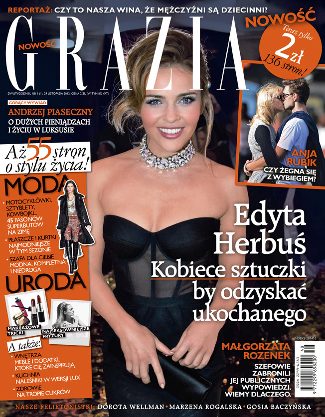 Polska edycja - okładka pierwszego numeru "Grazii" /materiały prasowe