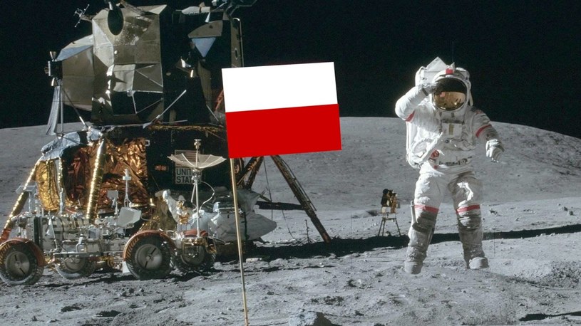 Polska flaga była na powierzchni Księżyca wraz z Neilem Armstrongiem /Geekweek