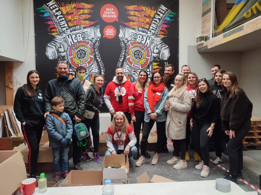 Polska fundacja "Sztab Pomocy Belgia" zbiera dary dla Ukrainy i uchodźców z ogarniętego wojną kraju. /Sztab Pomocy Belgia /