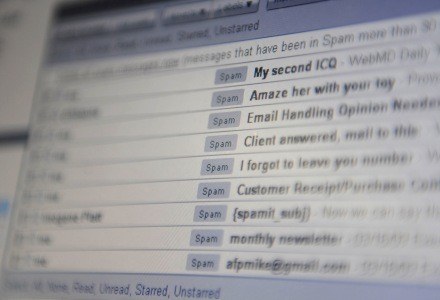Polska jaet największym źródłem spamu w Europie - wynika z analizy Kaspersky Lab /AFP