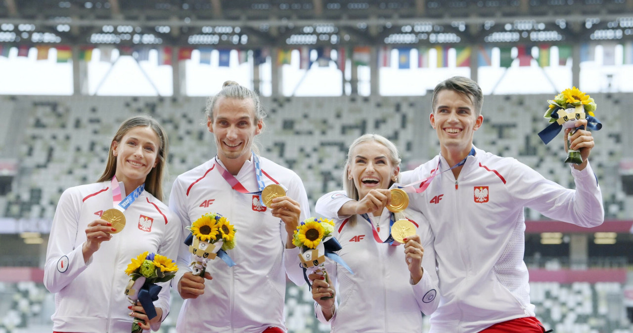 Polska mieszana sztafeta zdobyła złoty medal w Tokio! /KYDPL KYODO/Associated Press/East News /East News