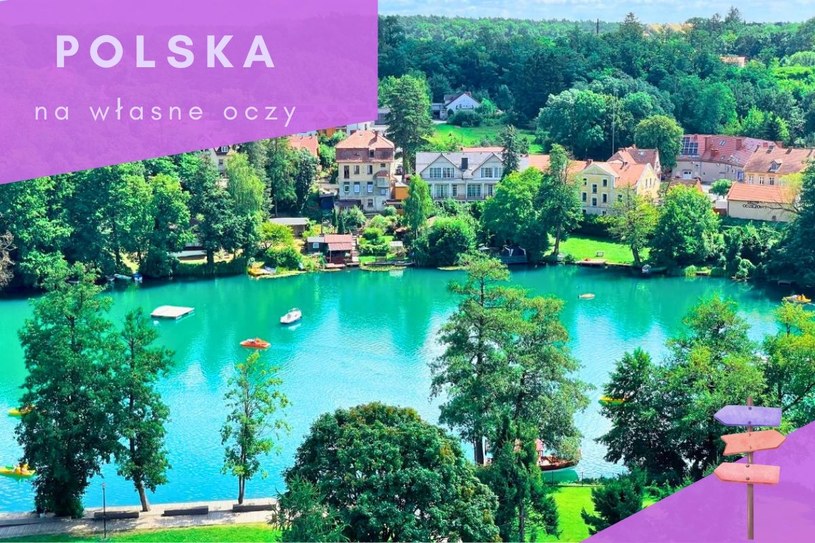 Polska na własne oczy: Lazurowe jezioro na zachodzie Polski. To jedno z najpiękniejszych w kraju