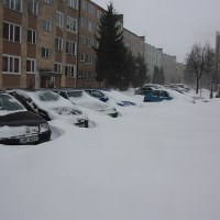 Hrubieszów pokryty śniegiem