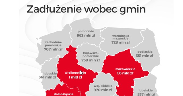 Polska samorządowa zadłużona na miliardy złotych /Informacja prasowa
