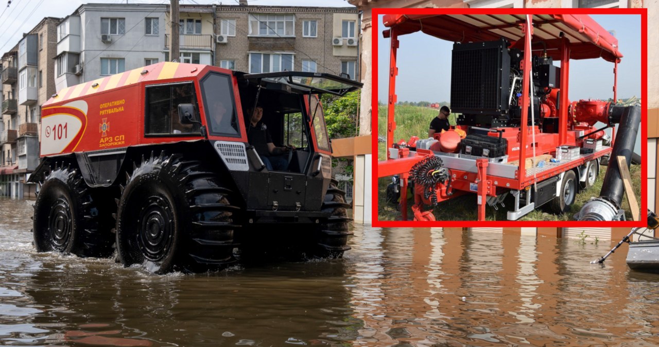 Polska wysyła kolejny sprzęt do Ukrainy. Pomoże w walce z powodzią /ALEKSEY FILIPPOV/AFP /AFP