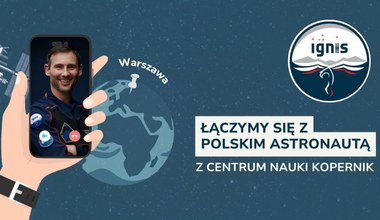 Polski astronauta odpowiada na pytania uczniów. Na żywo z ISS