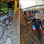 Polski MacGyver. Zamontował silnik spalinowy w rowerze i znicz zamiast światła