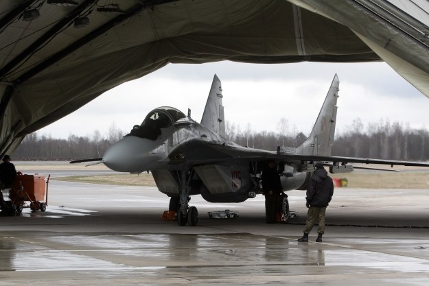 Polski MiG-29 na Litwie /AFP