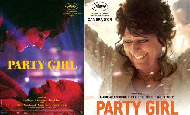 Polski plakat "Party gril" (L) oraz poster, jaki promował film na festiwalu w Cannes (P) /materiały dystrybutora
