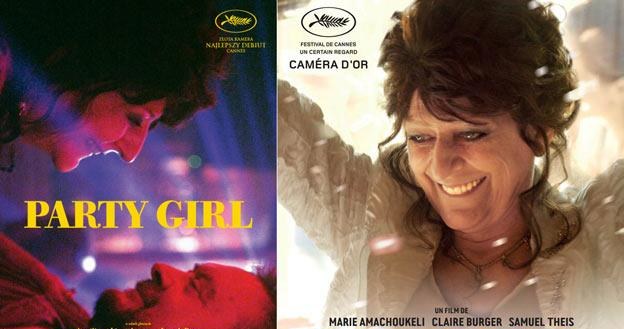 Polski plakat "Party gril" (L) oraz poster, jaki promował film na festiwalu w Cannes (P) /materiały dystrybutora