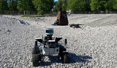 Polski tor marsjański powiększony. Odzwierciedla obszar Czerwonej Planety