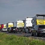 "Polski transport umiera w ciszy". Przewoźnicy protestowali w Śląskiem