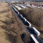 Polskie ciężarówki nadal jeżdżą z towarami na Wschód