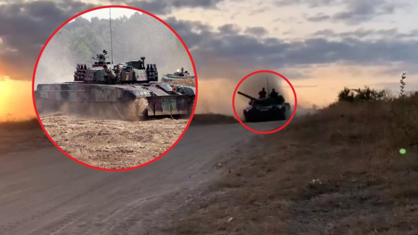 Polskie czołgi PT-91 Twardy pomagają wypędzić Rosjan z Ukrainy /@front_ukrainian /Twitter