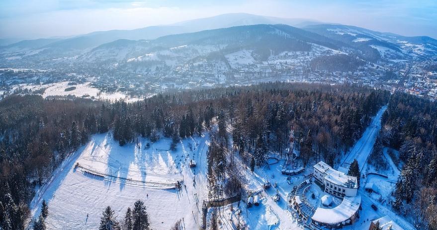 Polskie Koleje Linowe przebudowują górną stację ośrodka na Górze Parkowej w Krynicy-Zdroju /Informacja prasowa