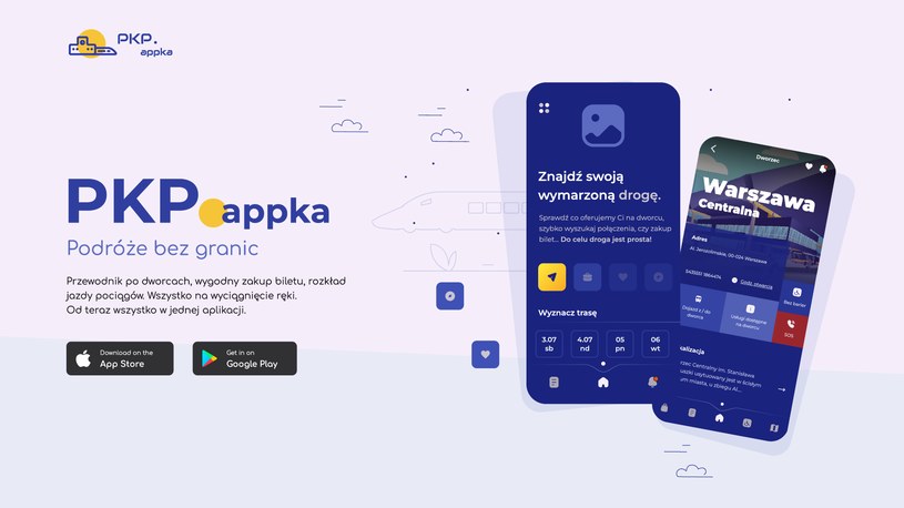 Polskie Koleje Państwowe oraz PKP Intercity udostępniły nowe aplikacje mobilne dla pasażerów. Źródło: komunikat prasowy PKP SA /PKP SA /