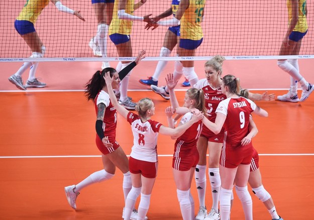 Polskie siatkarki w trakcie meczu turnieju finałowego Ligi Narodów z Brazylijkami /Yang Lei /PAP/Photoshot