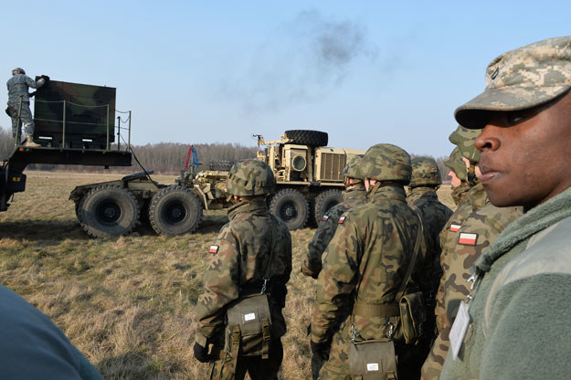 Polsko-amerykańskie ćwiczenia wojskowe w Sochaczewie /Wojtek Radwański /AFP