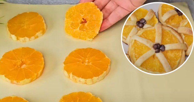 Pomarańcze w cieście francuskim smakują bosko. Robię je w 5 minut, a później piekę i wychodzą obłędnie /YouTube/ Dolci Veloci 89 /materiał zewnętrzny