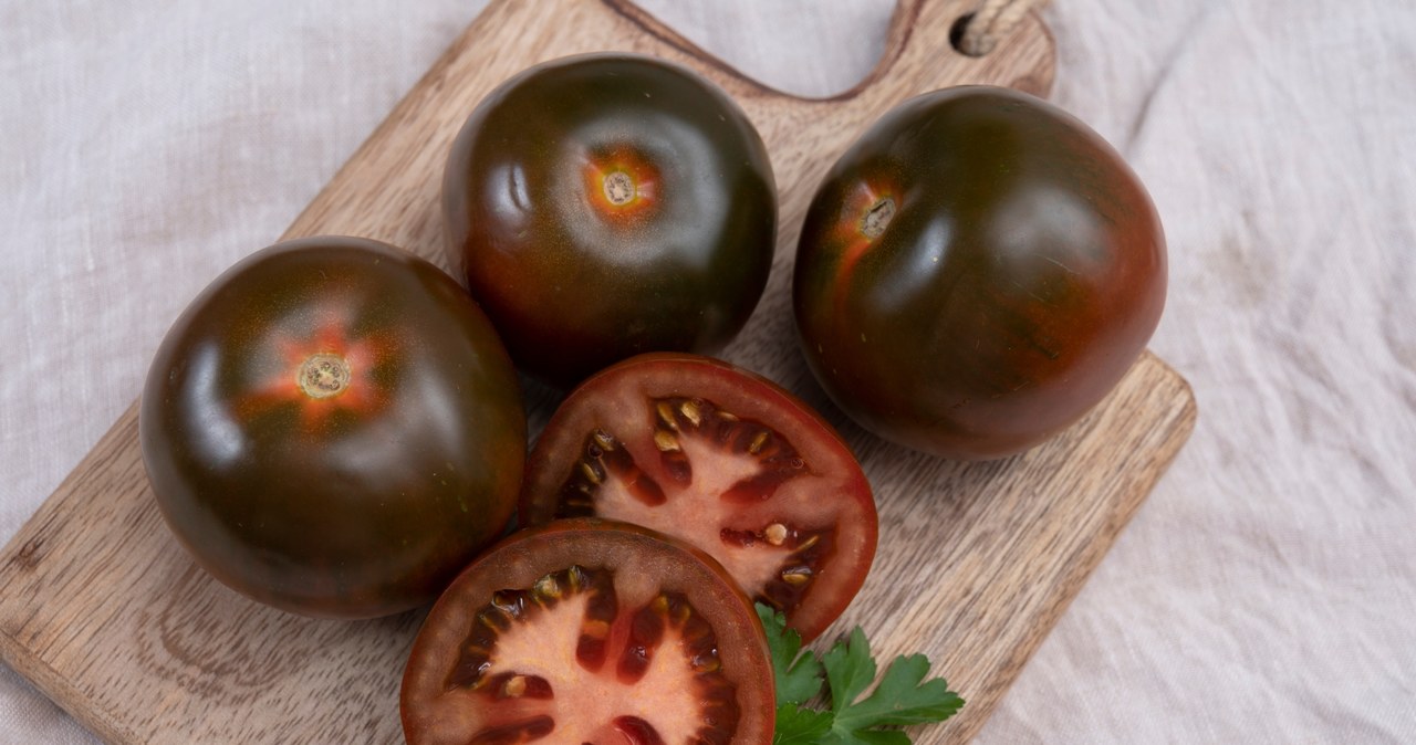 Pomidory czekoladowe znane są także jako pomidory Kumato. Mają liczne zalety, w tym łatwość przechowywania i wyjątkowy, słodki smak. Co warto o nich wiedzieć? /Pixel
