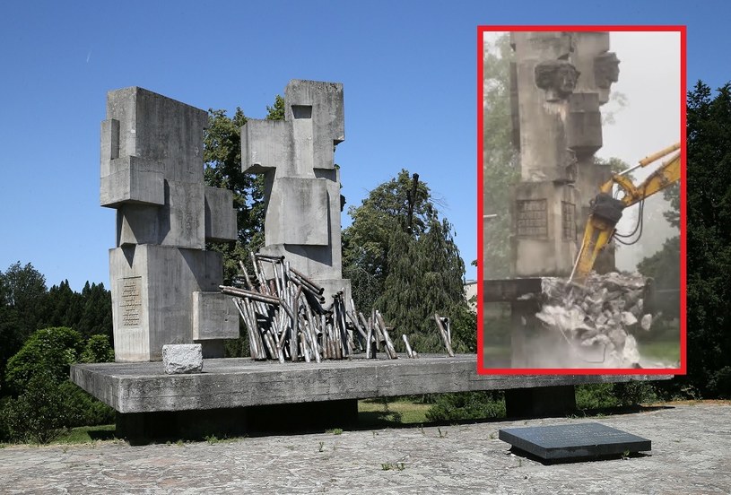 Pomnik stał w Brzegu od 1972 roku /Monkpress, Twitter/Janusz Kowalski /East News