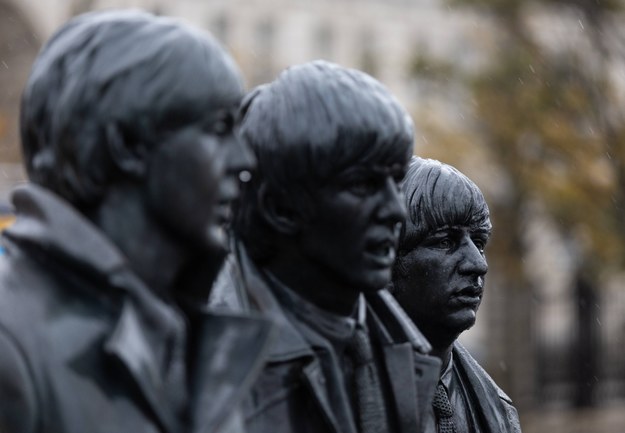 Pomnik The Beatles w Liverpoolu /Adam Vaughan /PAP