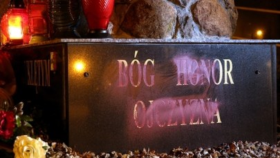 Pomnik Żołnierzy Wyklętych w Wydminach zdewastowany