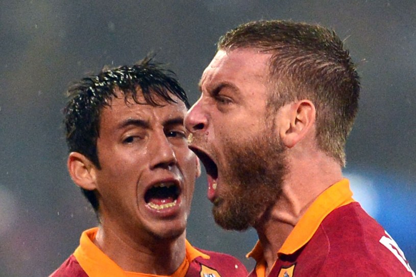 Pomocnik AS Roma Daniele De Rossi (na pierwszym planie) /AFP