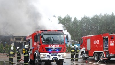 Pomorskie: Pożar hali, w której przechowywane są butle z acetylenem