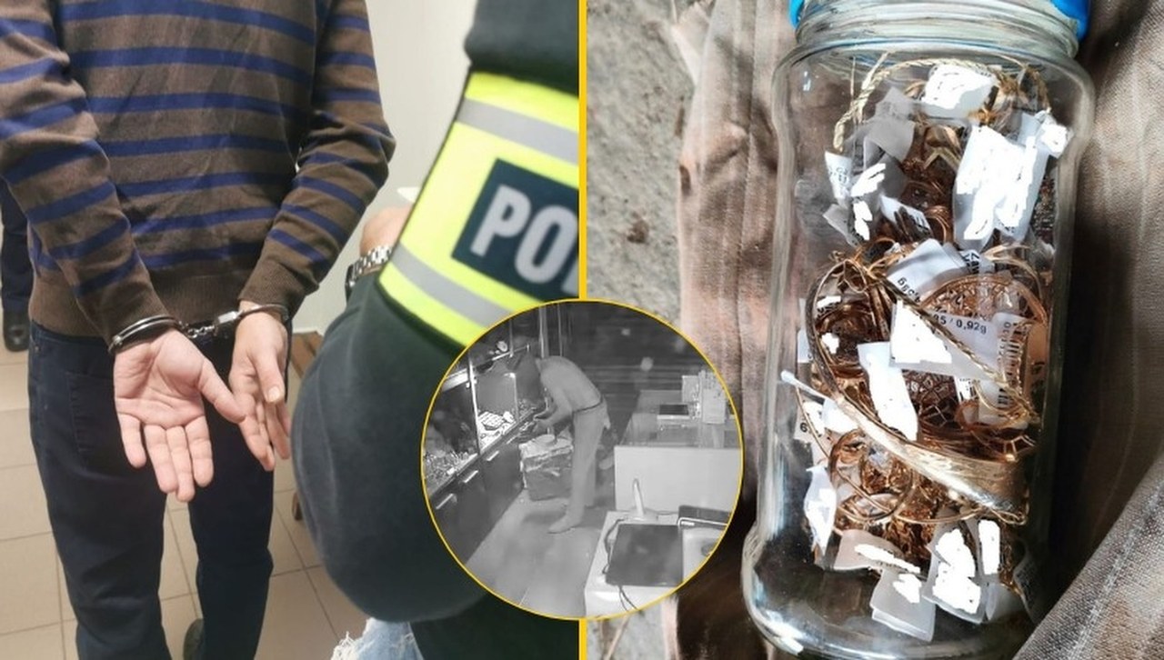 Pomysłowy złodziej okradł jubilera. Łupy zakopał w ogródku