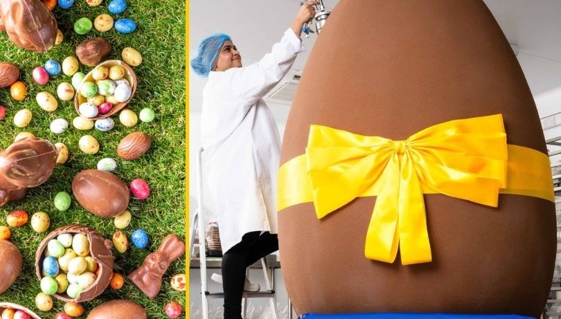 Ponad 3-metrowe jajko z czekolady wykonali brytyjscy cukiernicy /Foto: Shutterstock/Cocoba Chocolate/FB /