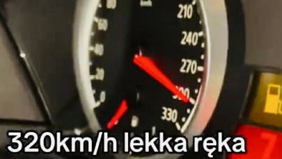 Ponad 300 km/h na autostradzie. Skrajna nieodpowiedzialność kierowcy BMW
