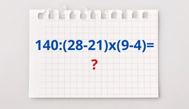 Ponad 90 proc. ludzi robi błąd w tym zadaniu. Wyliczysz bezbłędnie?