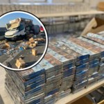Ponad milion papierosów na S61. Kontrabanda wpadła po kolizji