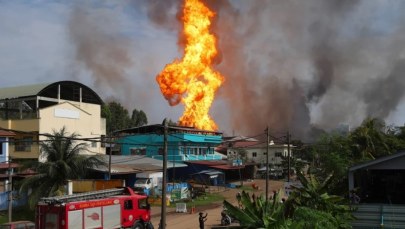 Ponad setka rannych, ludzie uwięzieni w domach. Potężny pożar gazociągu