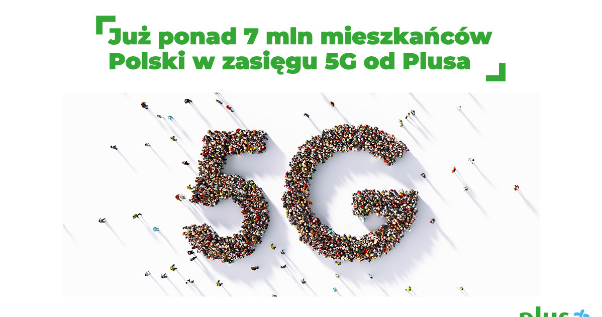 Ponad siedem mln Polaków jest w zasięgu 5G w Plusie /Polsat News