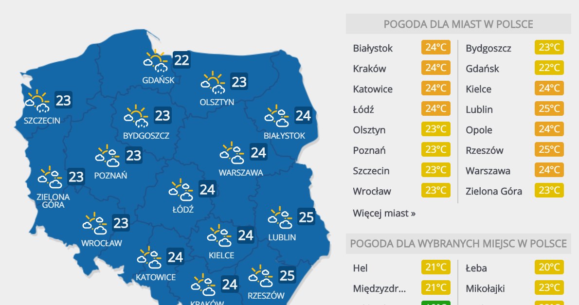 Poniedziałek, 24 sierpnia 2020 r. /INTERIA.PL