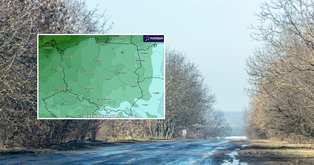 Poniedziałek będzie spokojny, choć w wielu miejscach pochmurny. Wieczorem i w nocy pojawią się mgły, a na terenach podgórskich zapanuje mróz /maykal/123rf/WXCHARTS /