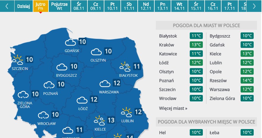Poniedziałek /INTERIA.PL