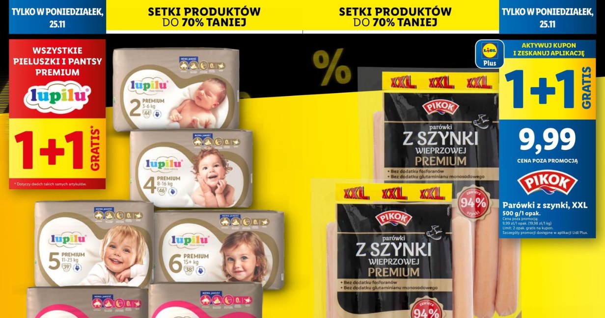 Poniedziałkowe oferty na Black Week w Lidlu /Lidl /INTERIA.PL