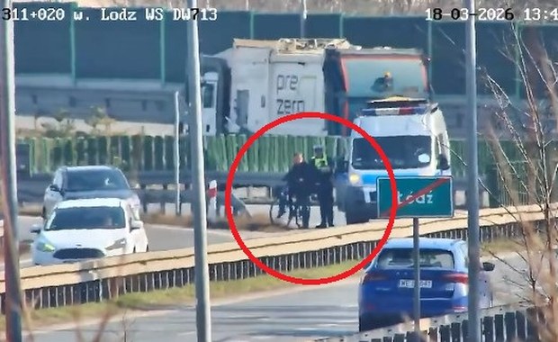 Poniosła go fantazja. Rowerzysta ukarany za jazdę autostradą
