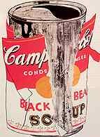 Pop-art, Andy Warhol, Rozerwana zupa Campbella, Czarna fasola, 1962 /Encyklopedia Internautica
