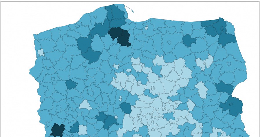 Popularność aut z silnikami Diesla w poszczególnych regionach Polski