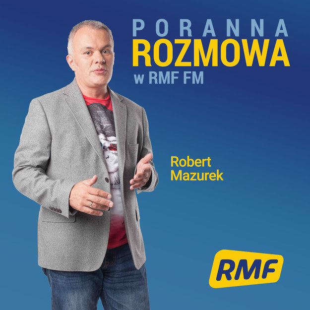 Poranną rozmowę w RMF FM poprowadzi Robert Mazurek /Grafika RMF FM
